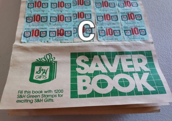 Vintage Saver Stamp Book With Saving Stamps, Unused S&H Booklet