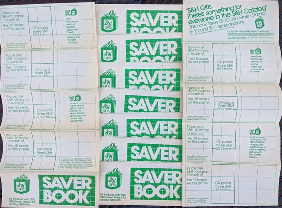 Vintage Saver Stamp Book With Saving Stamps, Unused S&H Booklet