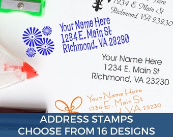 Return Address Stamp - Custom Stamp - Personalized Stamp