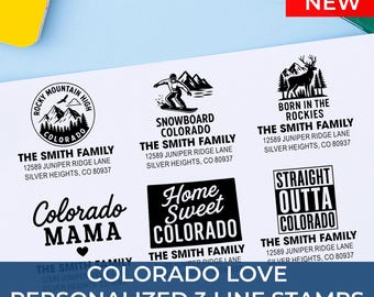 Personalized Colorado Return Address Stamp: 25+ Design Styles