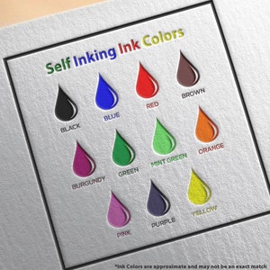 Rectangular stamp with colorful ink options, ideal as an aviation gift for frequent flyers. Features self-inking in black, blue, red, brown, burgundy, green, mint green, orange, pink, purple, and yellow. Perfect for travel enthusiasts.