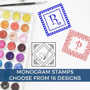 Personal Monogram Wedding Stamp | Custom Initials Design | DIY Wedding Favors | Ideal for Couples and Personalized Gifts | Custom Stamp