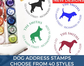 Personalized Home Address Stamp | Dog Address Stamps
