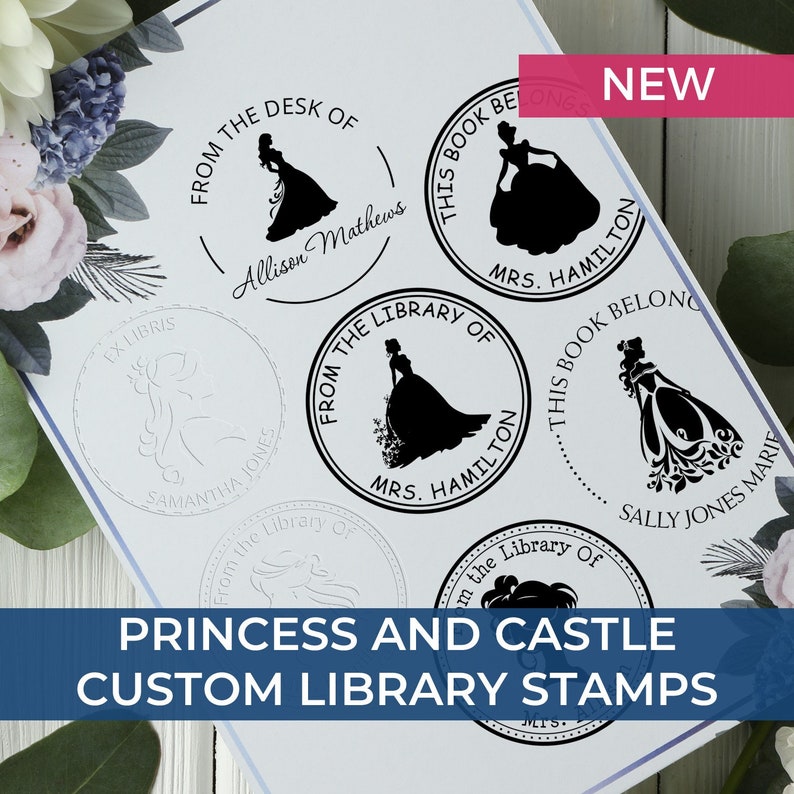 Princess Book Personalized Stamp – Unique Princess Gifts for Book Lovers
