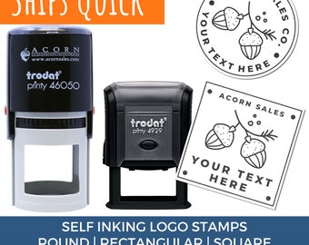 Custom Stamps with Business Logo Self Inking & Logo Stamp