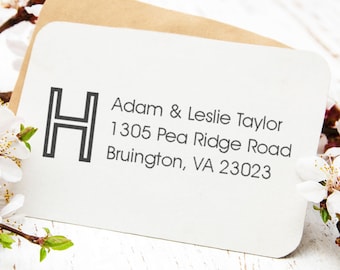 Rectangular Return Address Stamp Gift - Custom Rubber Stamp