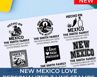 Stylish New Mexico Address Stamp: 25+ Design Styles