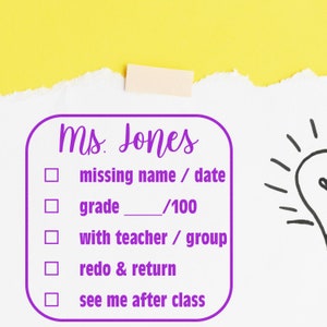 Custom stamp for teachers featuring personalized classroom stamp design. Ideal for grading and feedback, this stamping supply enhances classroom efficiency and organization. Perfect for educators seeking unique, practical tools.
