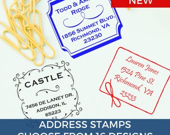 Self-Inking Address with Personalized Stamp - Acorn Stamps
