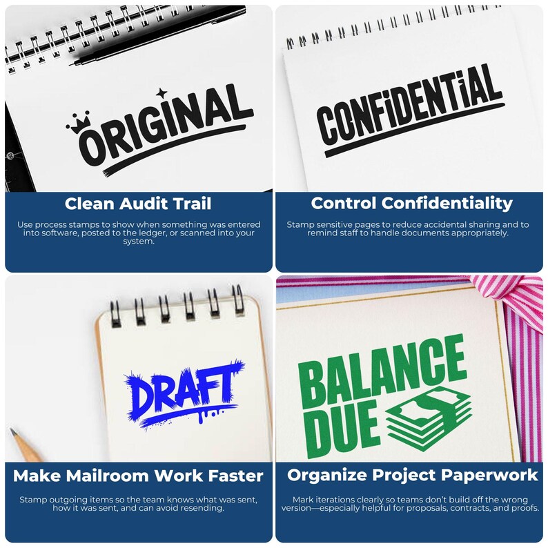 gift for coworkers, gift ideas for employees, approved stamp, custom stamps self inking.