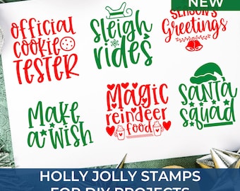 Santa Claus and Made to Order Snowman Rubber Stamps for Christmas Scrapbooking & Crafting – Holiday Greetings for Cards