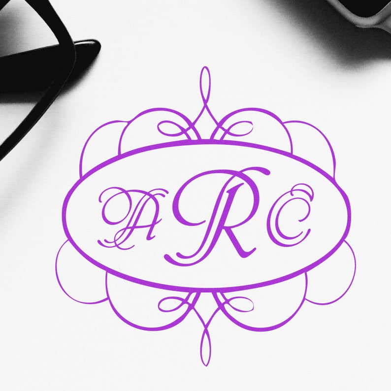 Custom Initial Stamp Monogram Stamp Monogram Stamper Etsy