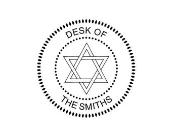 Personalized Star of David Embossing Seal-Handheld Embosser