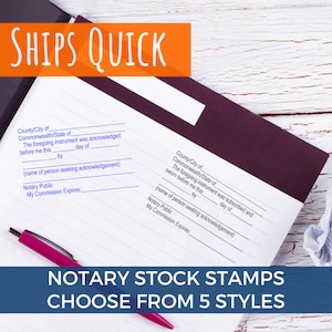 Notary Acknowledgement and Notary Jurat Stamp | Custom Self-Inking Stamps | High-Quality, Professional Notary Supplies, Choose from 5 Styles