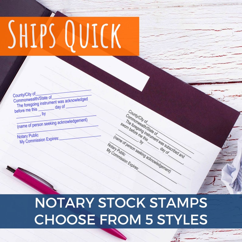 Notary Public Stamps Acknowledgement Stamp Jurat Certified Etsy