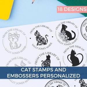Signature Stamp|Personalized Custom Name Stamp |4 Styles and 3 Ink Colors  and 9 Font Choices