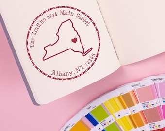 Self Inking Custom Address Stamp | State Love Address Stamp