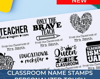 Fun Teacher Stamp Handmade – Custom Self Inking Stamp for Student Encouragement & Classroom Feedback, Teacher Appreciation Gift