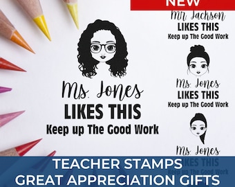 Teacher Appreciation Gift, Personalised Gift - Bitmoji Stamp