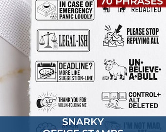 Sarcastic Office Stamp Funny Desk Accessory | Joke Office Stamp for Coworkers | Workplace Humor Stamp Gift for Colleagues