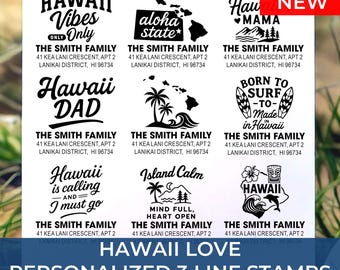 Stylish Hawaii Address Stamp For Small Business: 25+ Design Styles