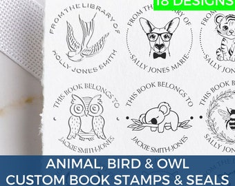 Book & Library Stamps