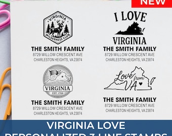Personalized Virginia Address Stamp: 25+ Design Styles