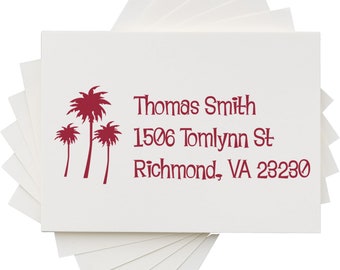 Palm Address Stamp | Personalized Return Address Stamp