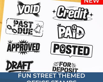 Hip Hop Office Stamps for Desk – Fun Approved Stamp, Unique Emailed Stamp, Cool Work Supplies Gift for Coworkers