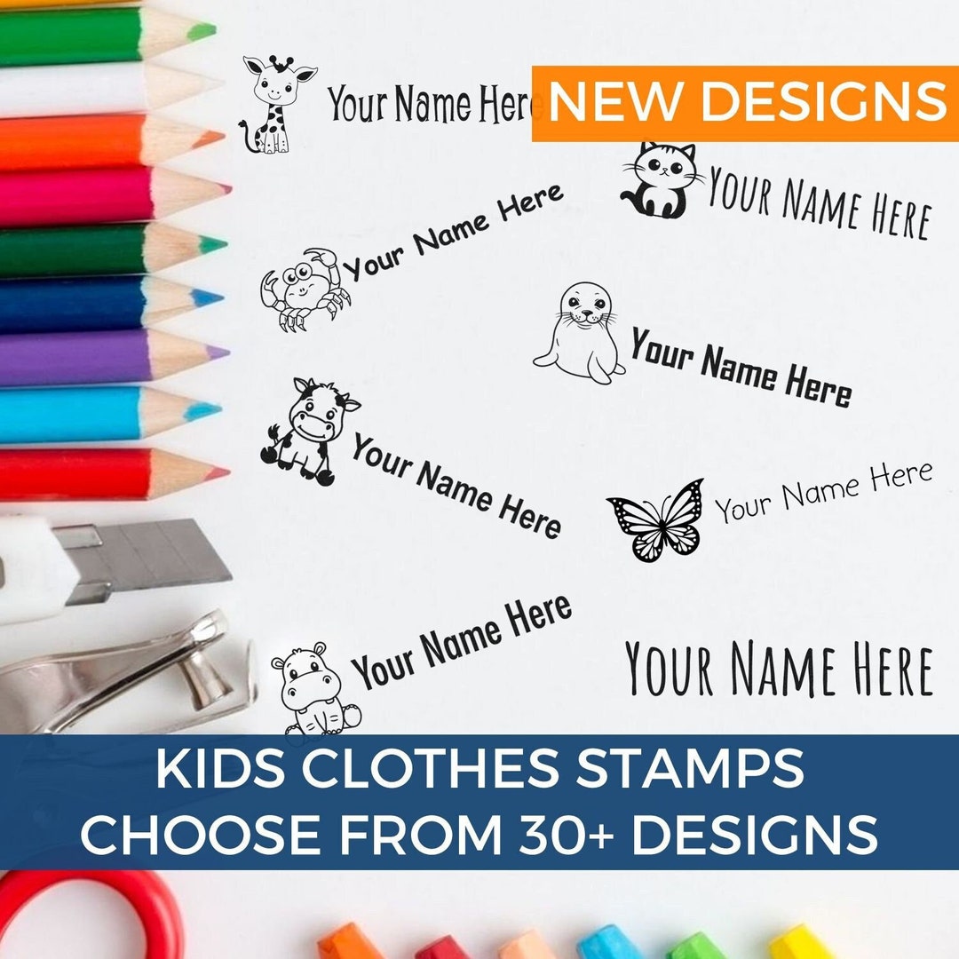 Selfinking Clothing Stamp, Personalized Fabric Stamp, Kids Name Stamp
