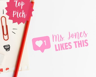 Personalized Instagram Like Stamp Teacher Stamp- Like Stamp