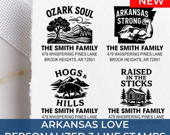 Chic Arkansas Self-Inking Address Stamp For Envelopes: 25+ Design Styles