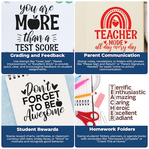 Real-world application of self-inking stamp showing personal mail