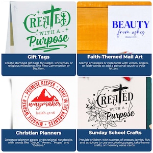 Tutorial image of personalized stamp showing professional appearance