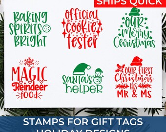 Holiday Season Scrapbooking Exclusive Design Stamps with Santa, Snowmen & Merry Christmas Sayings – Perfect for DIY Cards and Crafting Fun