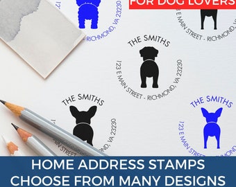 Dog Address Stamp | Custom Self-Inking Address Stamp