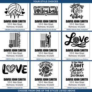Close-up view of personalized stamp showing crisp impression quality and consistent results