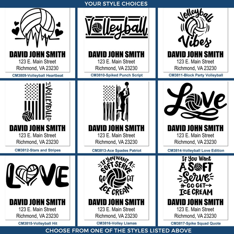 Close-up view of personalized stamp showing crisp impression quality and consistent results