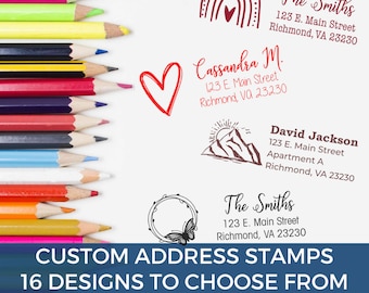 Stunning Custom Return Address Stamp - Personalize Your Mail