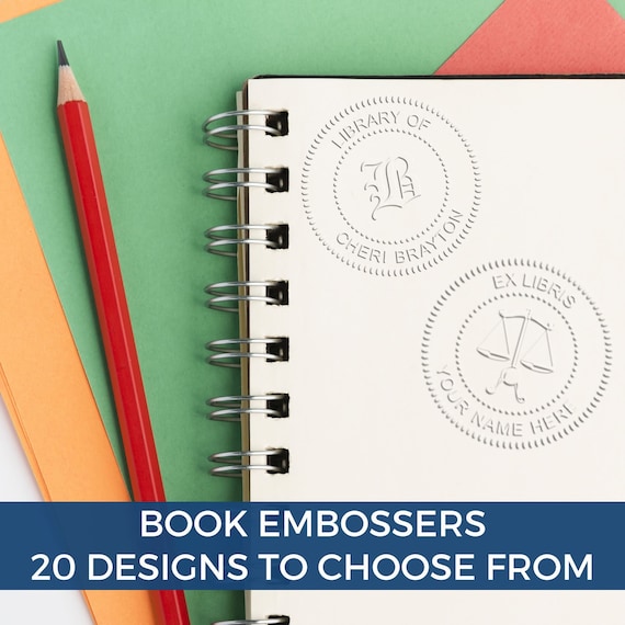 Library Embosser 32 Personalized Custom Gift, Embossing, Book