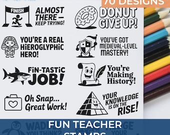 Behavior Reward Stamp for Kids | Fun Gym Teacher Stamp | Motivational Redo Stamp for Classroom Positive Reinforcement