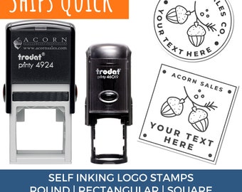 Custom Made Self Inking Stamp - Business Logo Stamp