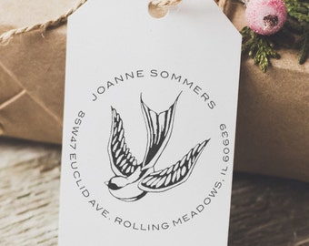 Sparrow Self-Inking Custom Return Address Rubber Stamp