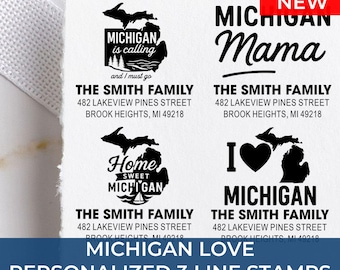 Handmade Michigan Address Stamp: 25+ Design Styles