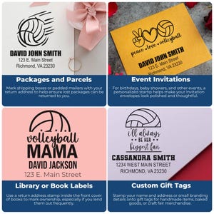 Tutorial image of personalized stamp showing professional appearance