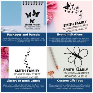 Tutorial image of personalized stamp showing professional appearance