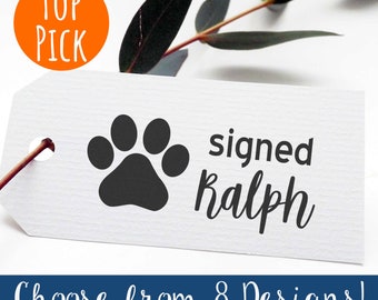 Personalized Dog & Cat Paw Stamp - Pet Signature Stamp