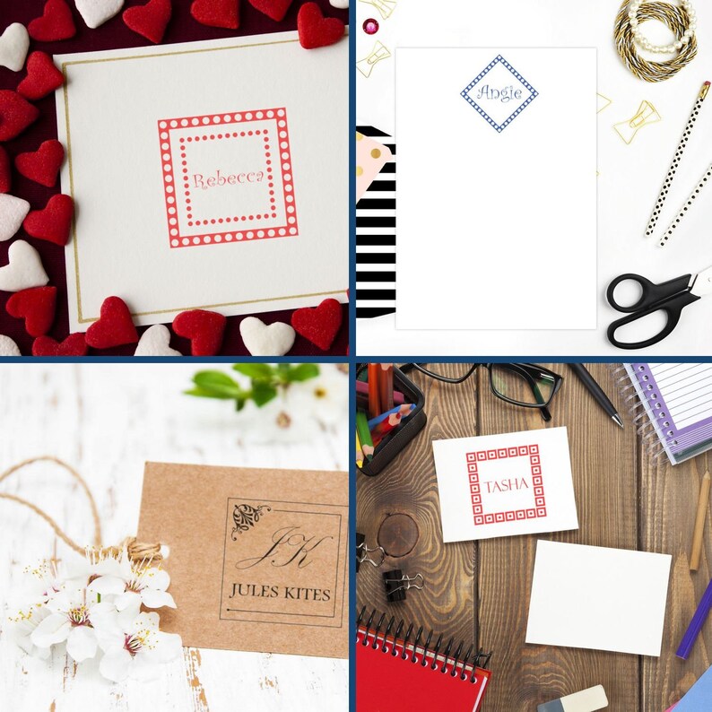 Custom name stamp on elegant wedding stationery, perfect as a gift for him. Enhance your wedding decor with personalized touches, featuring beautifully crafted designs ideal for memorable occasions.
