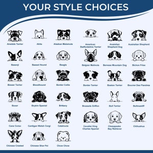 Discover the perfect animal lover gift with this self-inking stamp featuring a variety of dog print designs. Ideal for personalizing items, this ink stamp showcases breeds like Akita, Boxer, and Chihuahua. Great for dog enthusiasts.