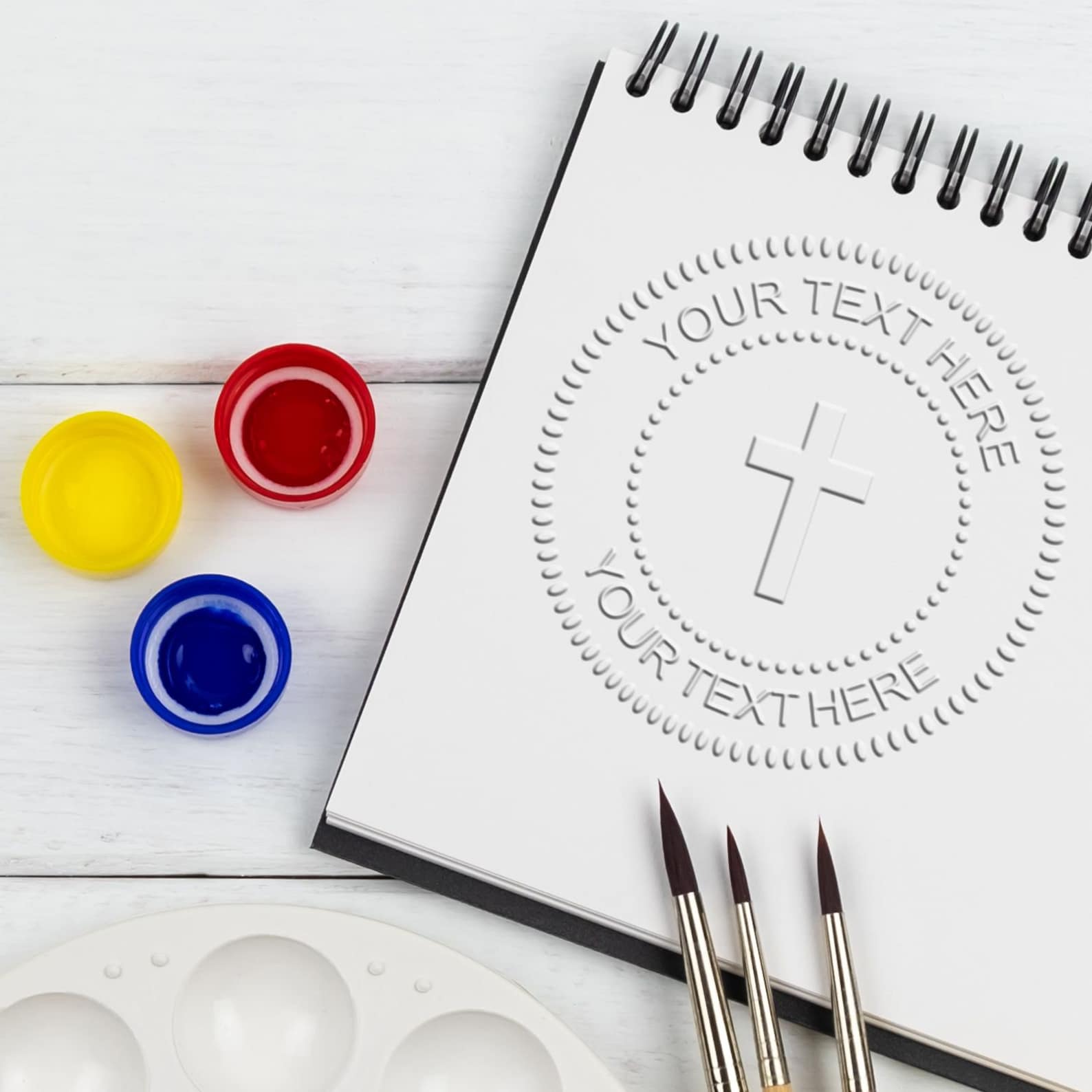 Church Embosser Seal Custom Church Seal Holy Cross Custom - Etsy